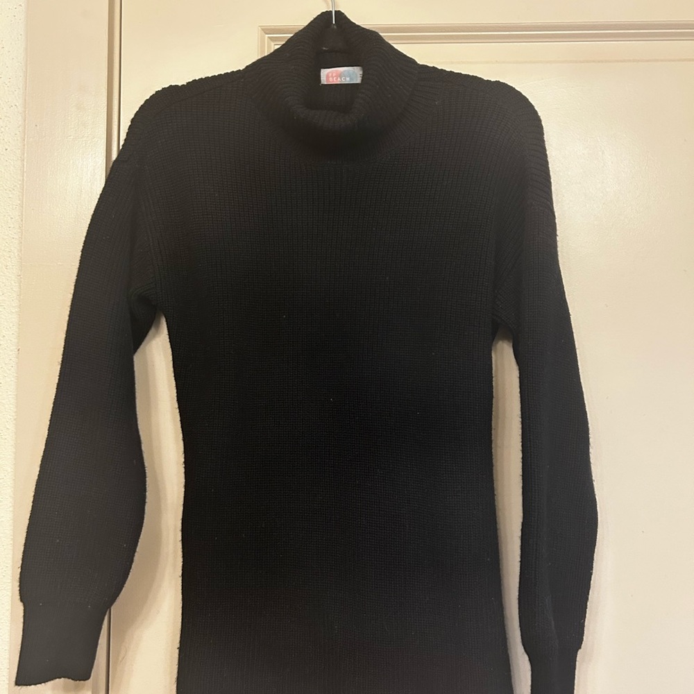 FP Beach Turtleneck Sweater with Open Back XS